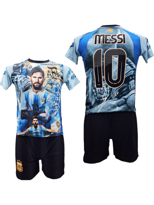 Kids Football Set Messi Light Blue 2204-04