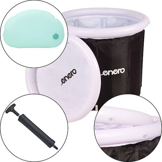 Warm Swimming Pool Ice Bath 80x75cm 1068701 Black