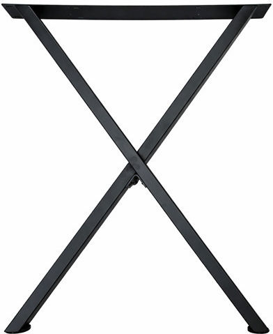 Finetto Metal Furniture Leg with Regulator Suitable for Table / Coffee Table Black