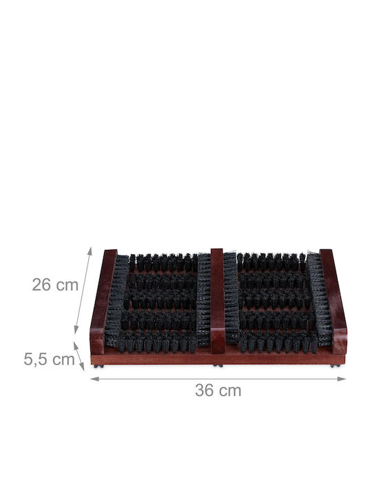 Shoe Rasp Relaxdays Brown Black 5.5x36x26cm 1.1kg