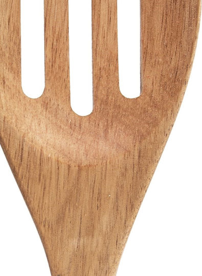 Orion Shallow Slotted Colander Wooden Beige Spoon 30cm