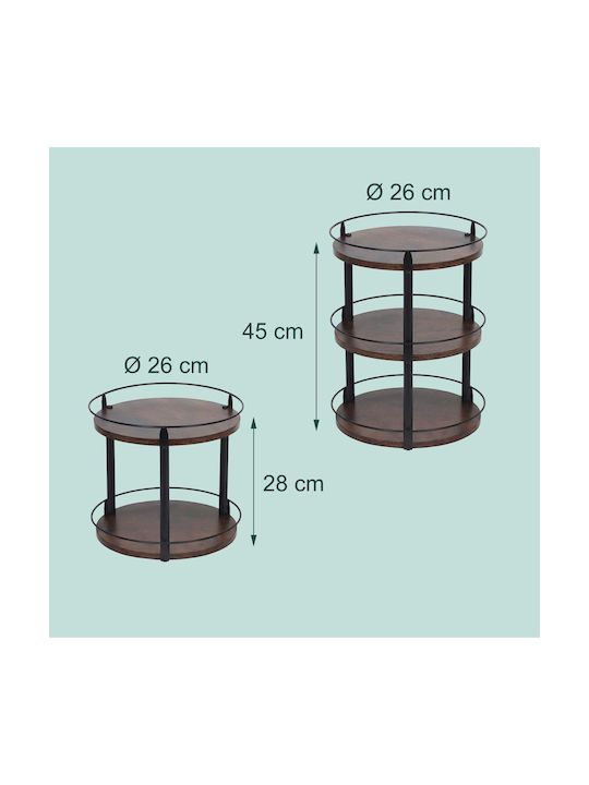Relaxdays Spice Organizer Brown