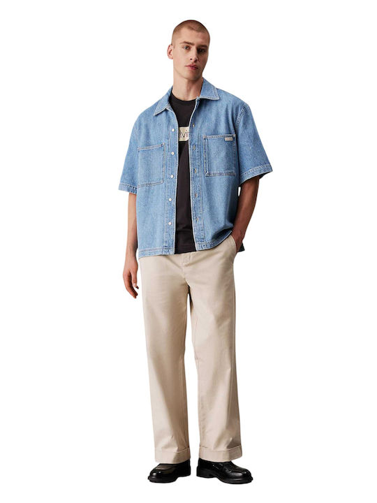 Κοντομάνικο Πουκάμισο Light Denim