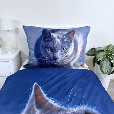 CAT Kinderbettbezug Einzel Dark 140x200cm