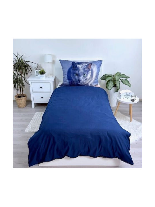 CAT Kids Single Duvet Cover Dark 140x200cm