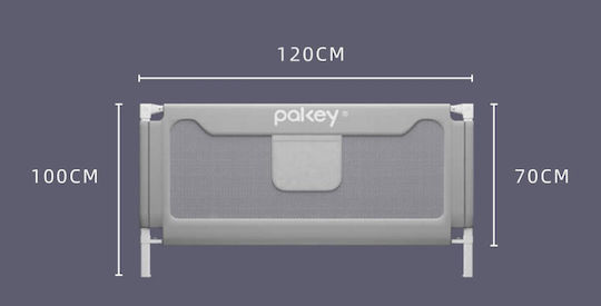 Bed Rail Barrier Gray