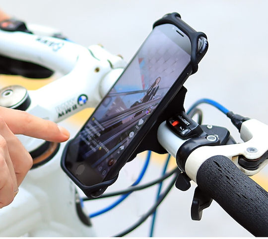 Suport Telefon din Silicon pentru Bicicletă Motocicletă Trotinetă 4-7 Inch Negru