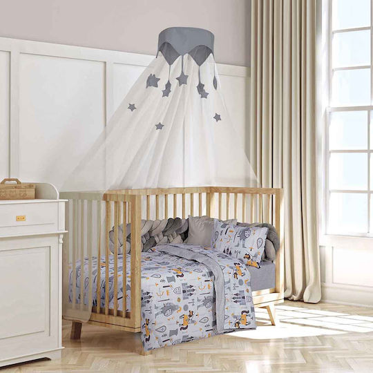 Alouette Set Baby Crib Cotton Multicolour Sheets 3 Pieces