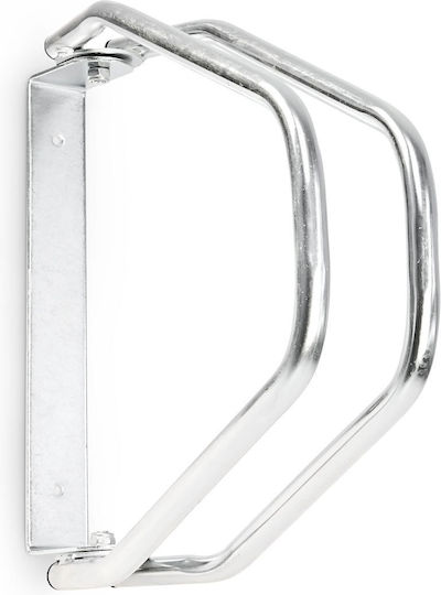 Relaxdays Fahrradhalterung Wandmontiert Metall Silber 28,5x32,5x9 cm
