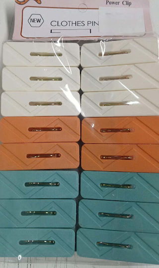 Plastic Clothespins 16 Pieces
