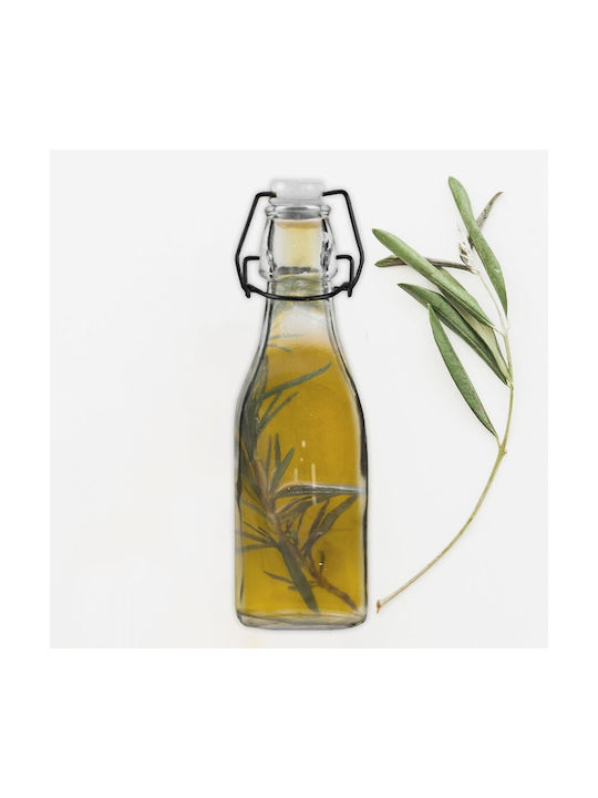 Orion Μπουκάλι Νερού Γυάλινο με Κλιπ Μωβ 290ml