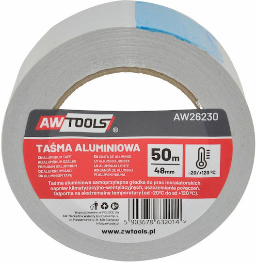 AWTools Aluminum Adhesive Tape 48m x 48mm