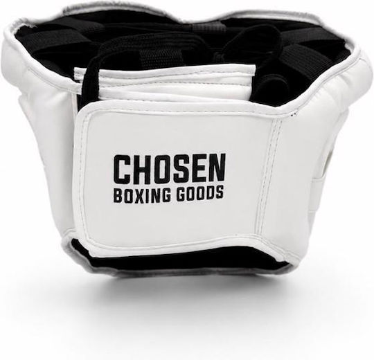 Chosen Adult Full Face Boxing Helmet White Synthetic Leather