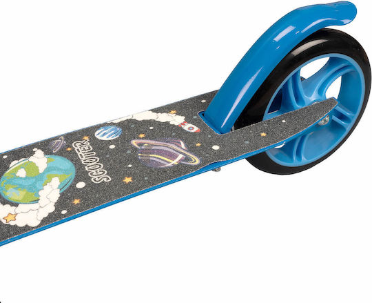 Action One Kids 2-wheel Foldable Scooter Planets Blue