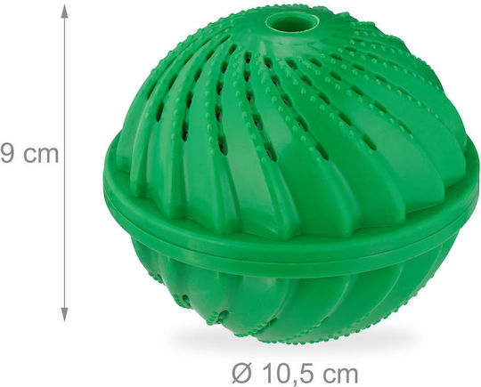Set 4 Relaxdays Washing Balls Green 9x10.5cm Reusable Detergent-free