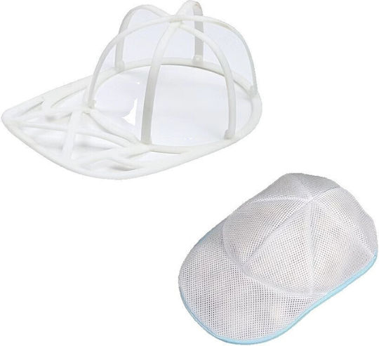 Flippy Cap Washing Bag Washing Machine Polyester 53 Cm Circumference Zipper Cap Support White Blue