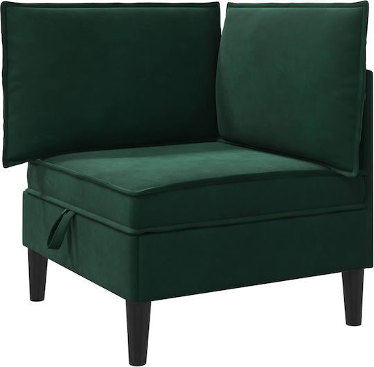 Scaun De Relaxare Catifelat Verde Închis 70x70x82cm