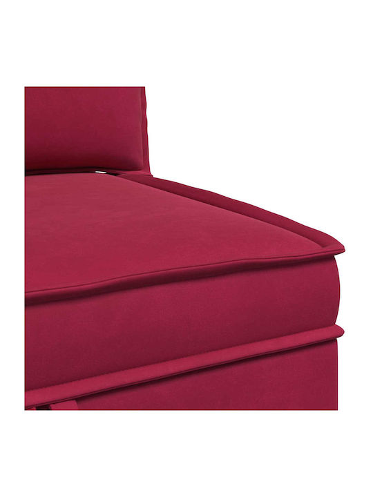 Velvet Red Armchair 70x70x82cm