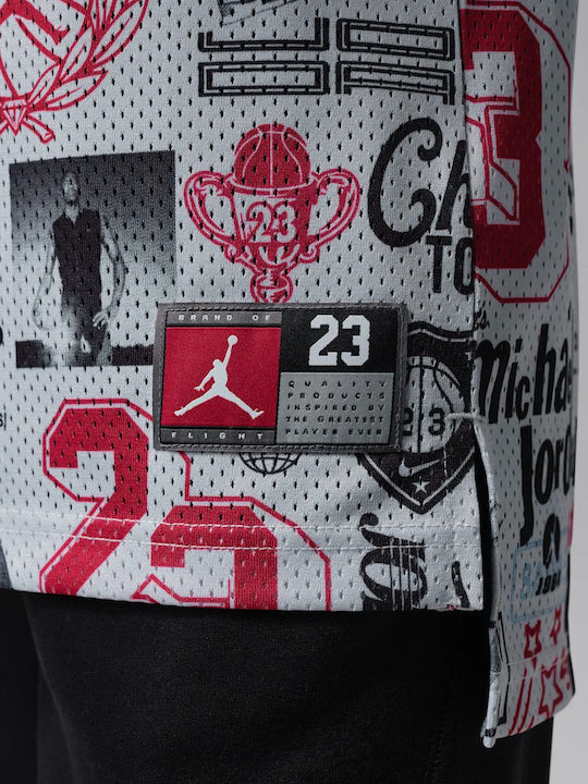 Kids Top Sleeveless Multicolour Printed 23 Jersey