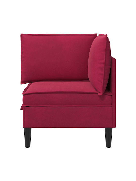 Velvet Red Armchair 70x70x82cm