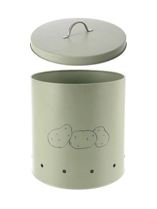 Orion General Use Vase with Lid Metallic Green 8700ml