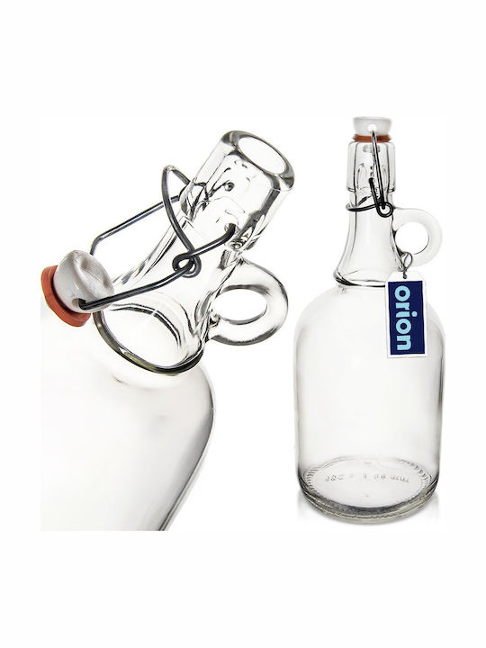 Orion Glass Liqueur Serving Decanter 26cm with Stopper Transparent 1000ml