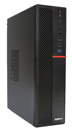 OptimX T5 SFF + Kit Tastatură și Mouse Wireless Recondiționat Grad A (Core i5-9500T/8GB/256GB SSD/W11 Pro)