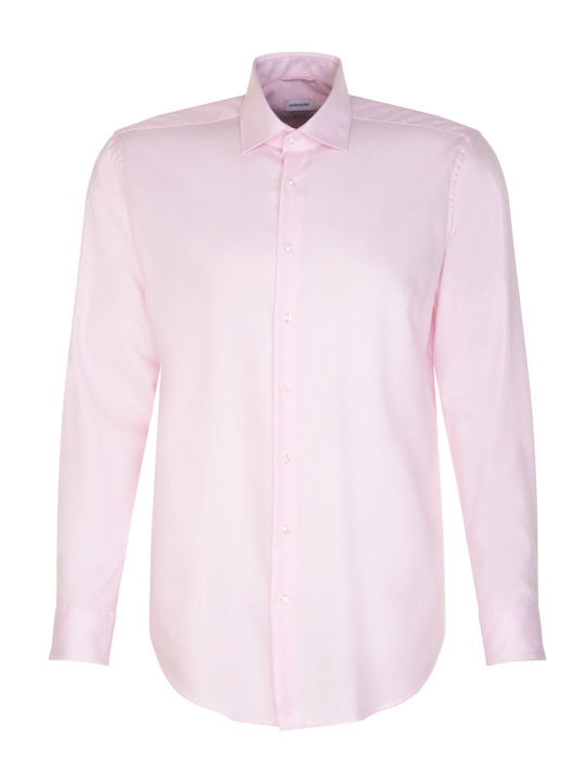Long Sleeve Shirt in Regular Fit Pink