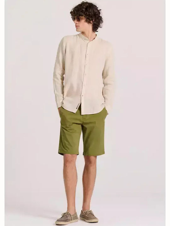 Long-sleeved Linen Shirt Sand