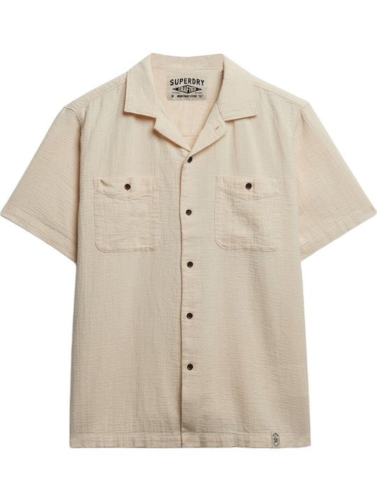 Merchant Short Sleeve Shirt Beige