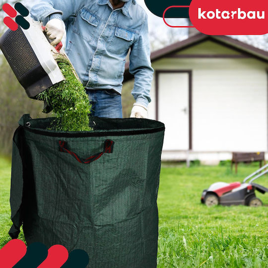 Kotarbau Garden Basket Leaves Grass Round Foldable Lockable 272 L Set 2 Pcs
