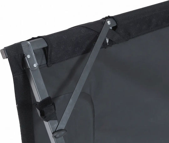 Laguna Hills Folding Guest Bed Campaign Single Black 208x80x50cm