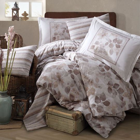 Clasy Home Σετ Διπλή 200x220cm Μπεζ