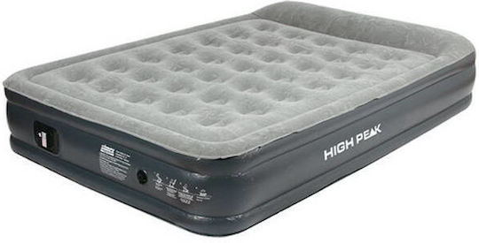 High Peak Saltea Gonflabilă de Dormit Semidublă Comfort 200x128cm Gri
