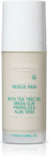 Seventeen Clear Skin Rescue Μάσκα Προσώπου 50ml