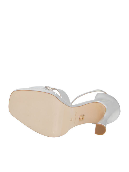Damen Sandalen Silber