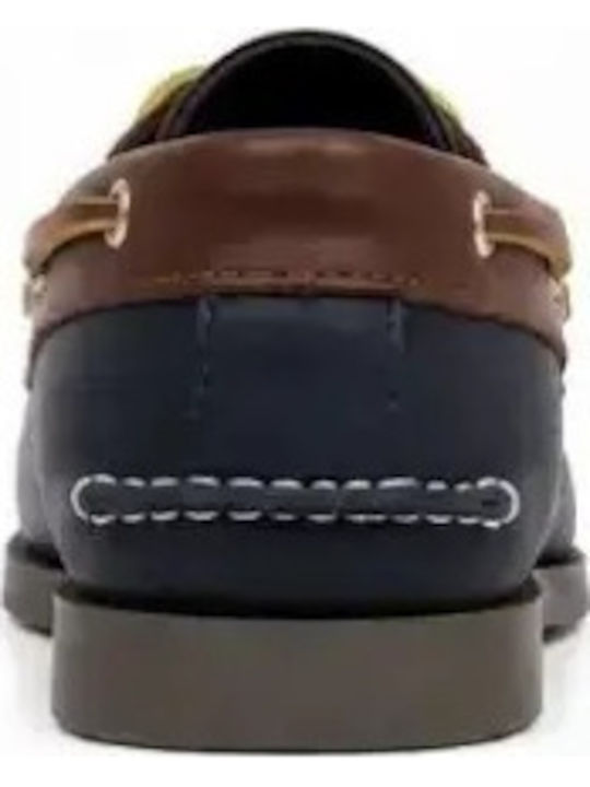 Δερμάτινα Ανδρικά Loafers σε Μπλε Χρώμα