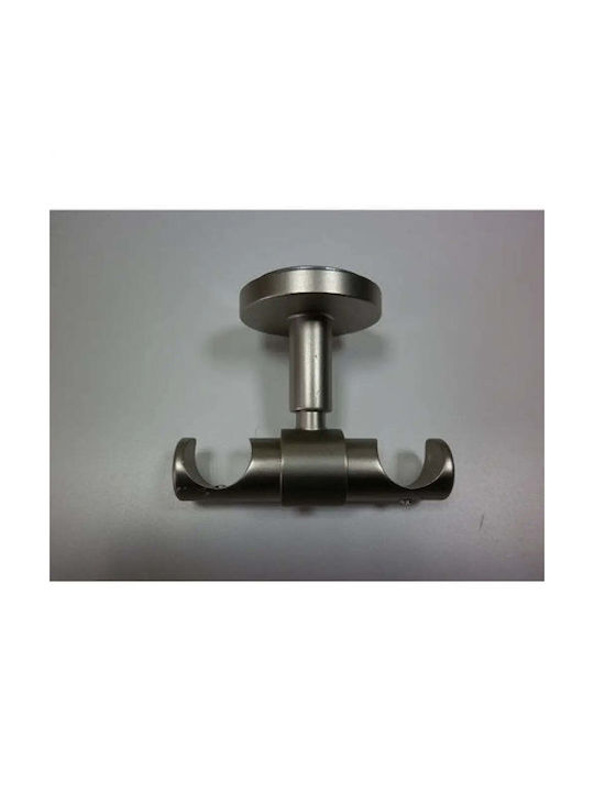 Gardinia Silver Wall Curtain Rail Base