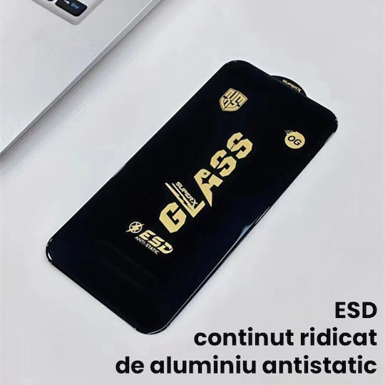 Folie Protectie Ecran Sticla Temperata Honor 400 Pro Flippy Esd Antistatica Tempered Glass Super-x Privacy Cu Margini Negre Rezistenta La Zgarieturi 0.35 Mm Transparenta