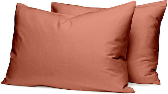 Sunshine Cotton Feelings 117 Σετ Σεντόνια Διπλά 200x270εκ. Peach (4τμχ)