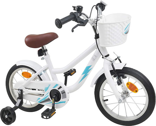 vidaXL 12" Kinderfahrrad Stadt Weiß