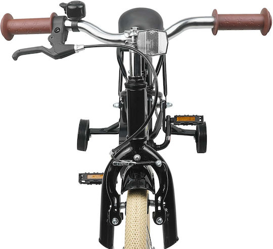 vidaXL Bicicletă Copii BMX Neagră 14"