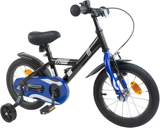 vidaXL Bicicletă Copii BMX Neagră 16"