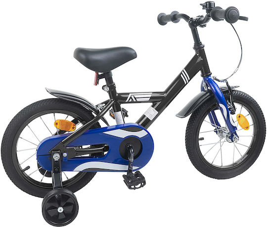 vidaXL Bicicletă Copii BMX Neagră 16"
