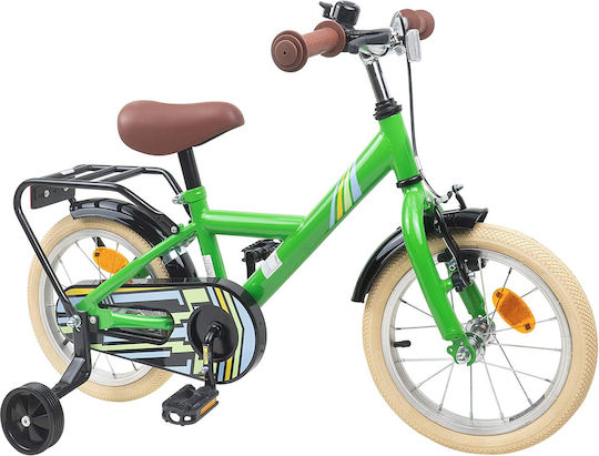 16" Детски Велосипед BMX Зелен