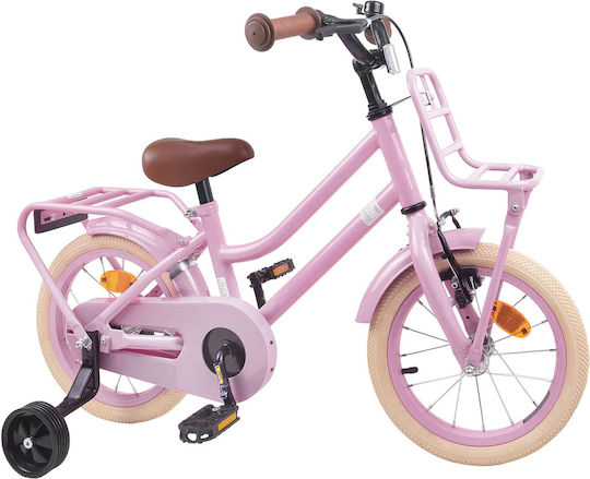 vidaXL 14" Детско Колело BMX Розово