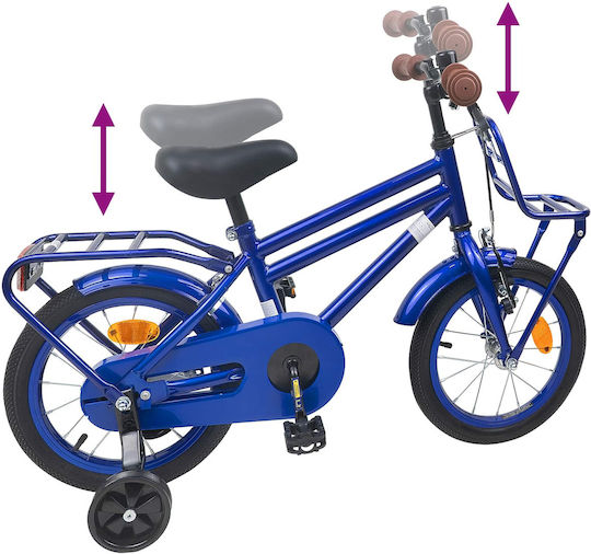 vidaXL Bicicletă Copii BMX 12" Albastră