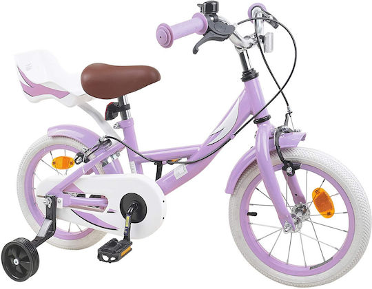 vidaXL Bicicletă Copii BMX Violet 14"