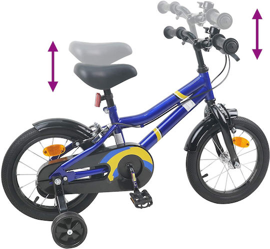 vidaXL 12" Παιδικό Ποδήλατo BMX Μπλε