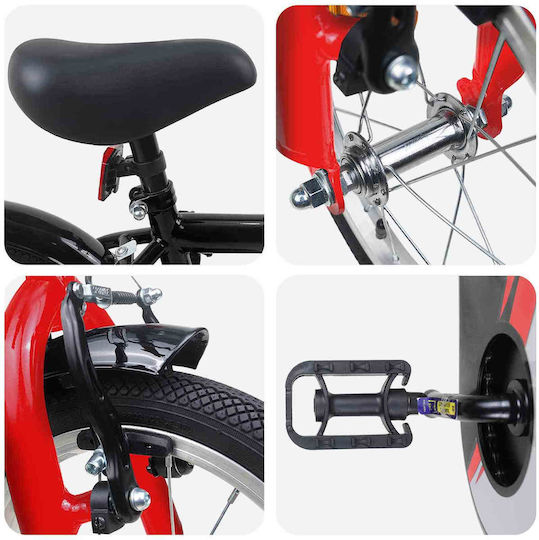 vidaXL 14 Zoll Kinderfahrrad BMX Schwarz